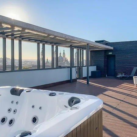 Atico Mejores Vistas Al Pilar Jacuzzi Y Garaje Daire *