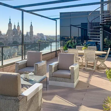 Atico Mejores Vistas Al Pilar Jacuzzi Y Garaje Διαμέρισμα Σαραγόσα
